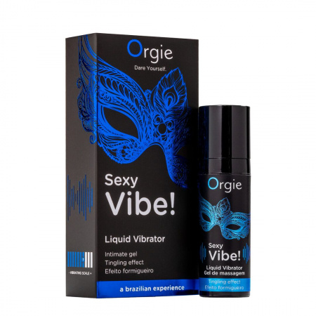 фото Рідкий вібратор Orgie Sexy Vibe! Liquid Vibrator, 15 мл, з ефектом мурашок