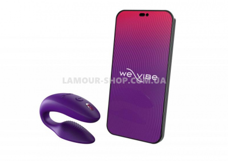 фото Смарт-вібратор для пар We-Vibe Sync 2 Purple, 10 віброрежимів, пульт ДК