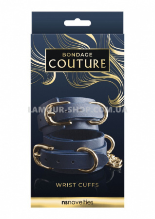 фото Наручники Bondage Couture Wrist Cuff Blue