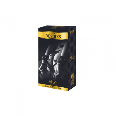 фото Набір аксесуарів БДСМ Alive Secret Desires Black BDSM Kit (8 pcs)