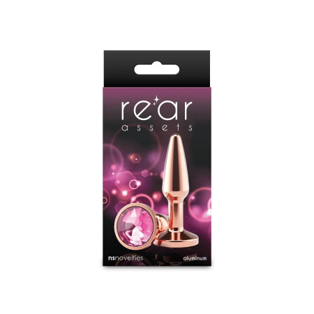 фото Анальна пробка NS Novelties Rear Assets - Tapered - Small - Rose Gold - Pink