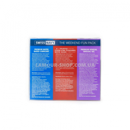 фото Набір Swiss Navy Weekend Fun Pack 3 х 30 мл