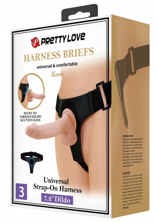 фото Страпон жіночий Pretty Love - HARNESS BRIEFS Kevin