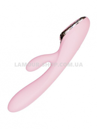 фото Вібратор-кролик з голівкою Kistoy A-King, що надувається, LED-екран