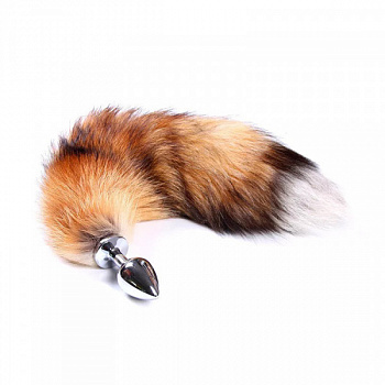Анальна пробка з натуральним хвостом