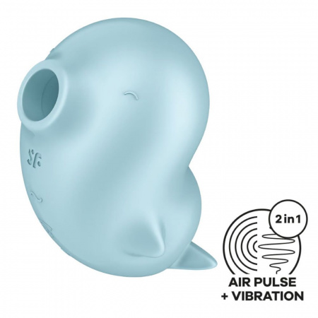 фото Вакуумний кліторальний стимулятор з вібрацією Satisfyer Sassy Seal, 2 мотор