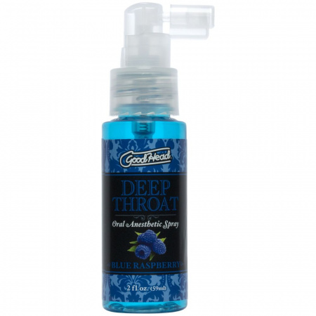 фото Спрей для минета Doc Johnson GoodHead DeepThroat Spray – Blue Raspberry 59 мл