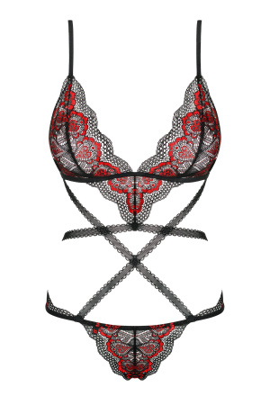 фото Боди Obsessive Megies Черно-красный S/M