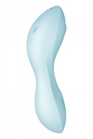 фото Вакуумний стимулятор із вібрацією Satisfyer Curvy Trinity 5 (Blue)