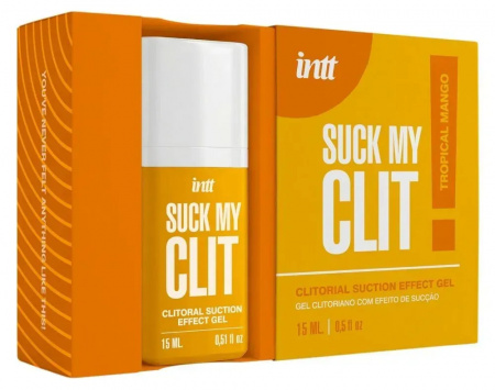 фото Смоктайзер для клітора Intt Suck My Clit Tropical Mango (15 мл), манго