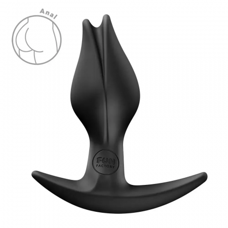 фото Анальна пробка Fun Factory BOOTIE FEM Black, у вигляді бутона, РОЖЕВА
