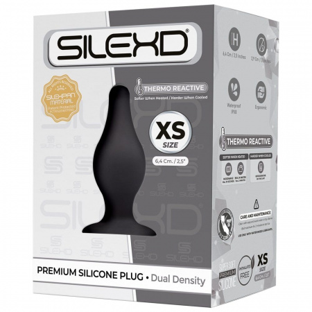 фото Анальна пробка SilexD (Model 2 size XS) силікон+Silexpan, діаметр 2,9 см