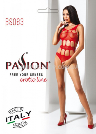 фото Бодистокинг Passion BS083 red
