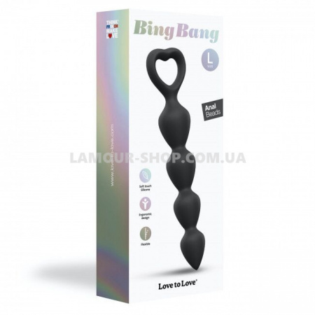 фото Анальний ланцюжок Love To Love BING BANG L - BLACK ONYX