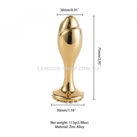 фото Анальна пробка  LOCKINK SEVANDA Pearl Rose-shape Anal Plug