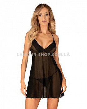 Пеньюар та трусики Obsessive Latinesa babydoll & thong M/L