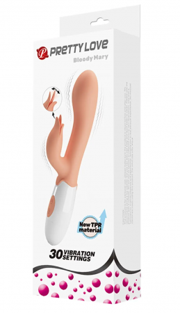 фото Вібратор із стимулятором клітора Pretty Love - Bloody Mary