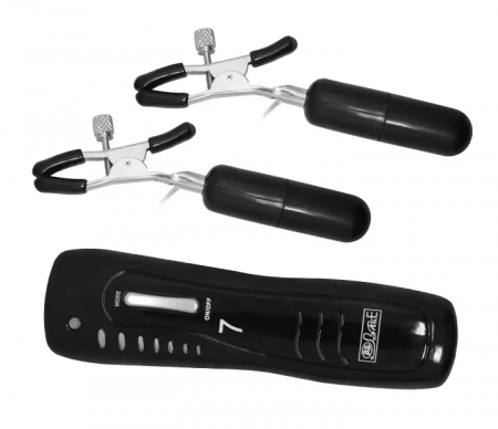 фото Вібростимулятор для грудей BAILE - Vibrating Nipple Clamps