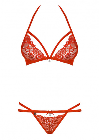 фото Комплект Bra & Thong Red S/M