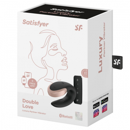 фото Смарт-вібратор для пар Satisfyer Double Love (Black)