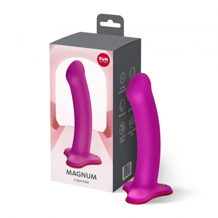 фото Фалоімітатор Fun Factory MAGNUM Blackberry, дуже гнучкий