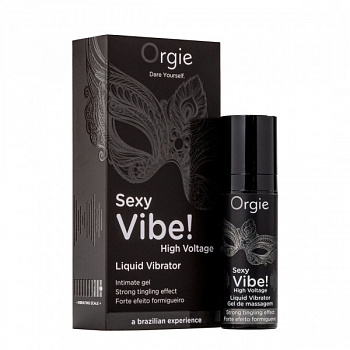 Рідкий вібратор Orgie Sexy Vibe! High Voltage, 15 мл, ефект мурашок