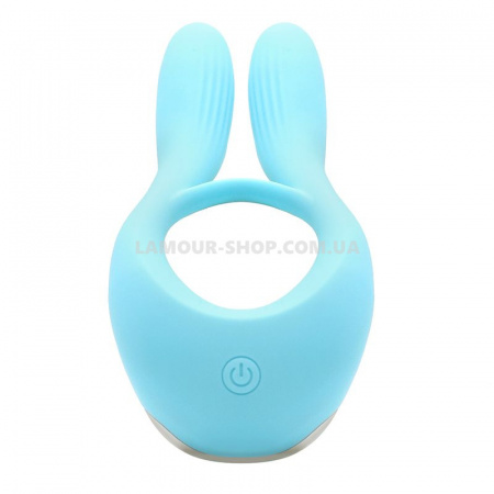 фото Вібратор для пар KisToy Martin Blue, два мотора, кріплення на член