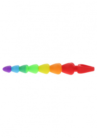 фото Анальні кульки Rainbow Heart Beads