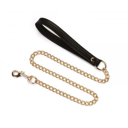 фото Нашийник з повідцем  Liebe Seele Black Organosilicon Collar with Leash