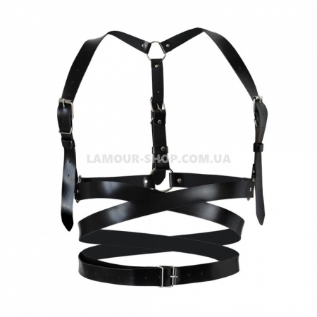 фото Шкіряна портупея Art of Sex - Melani Leather harness, Чорна XS-M