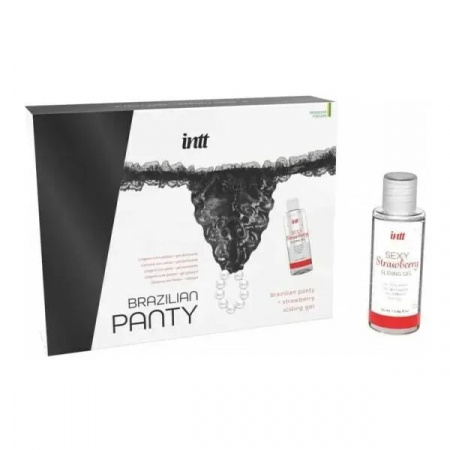 фото Набір Intt BRAZILIAN PANTY BLACK: трусики на резинці S-XL 