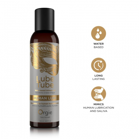 фото Лубрикант на водній основі Orgie Lube Tube Human Lube, 150 мл