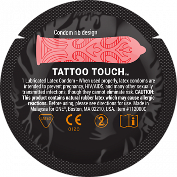 Презерватив Tattoo Touch (текстуровані унікальними ребрами)