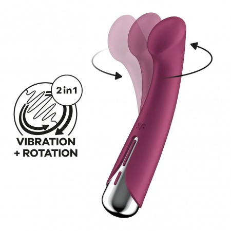 фото Вібратор з ротацією Satisfyer Spinning G-Spot 1 Red