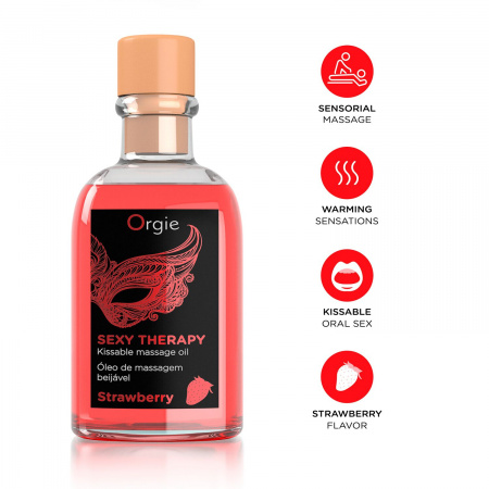 фото Набір для масажу Orgie – Sexy Therapy Strawberry (100 мл)