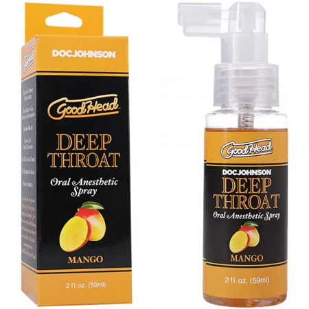 фото Спрей для мінету  Doc Johnson GoodHead DeepThroat Spray - Mango 59 мл 