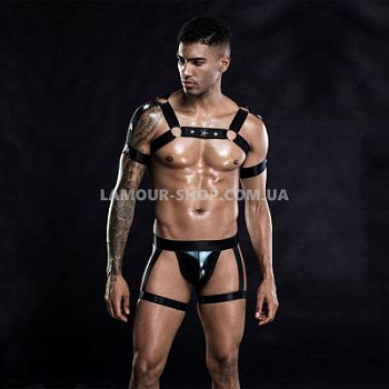 Еротичний комплект для чоловіків труси + портупея S/M Еротичний комплект для чоловіків труси + портупея S/M