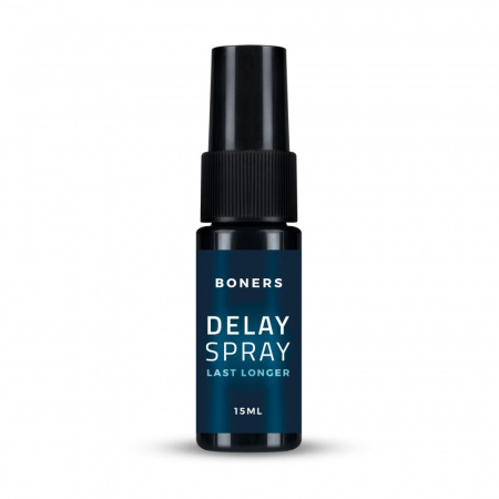 фото Спрей-пролонгатор Boners Delay Spray 15 мл, легкий анестетик лаурет-9 + метил лактат