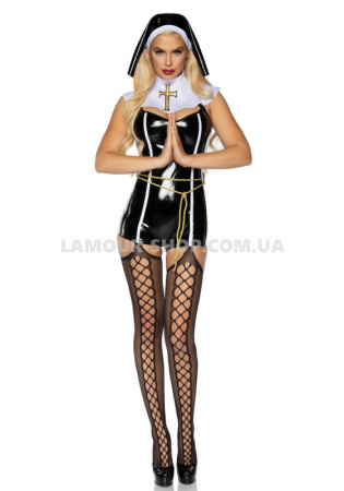 фото Ролевой костюм Leg Avenue Vinyl Sinful Sister S Black