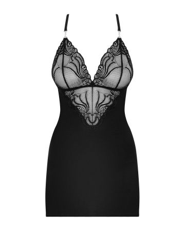 фото Комплект Obsessive 828-CHE-1 chemise & thong L/XL