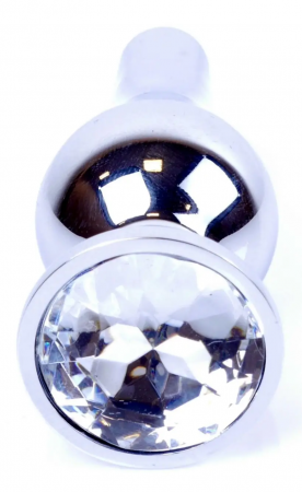 фото Анальна пробка Boss Series - Jewellery Silver BUTT PLUG Clear