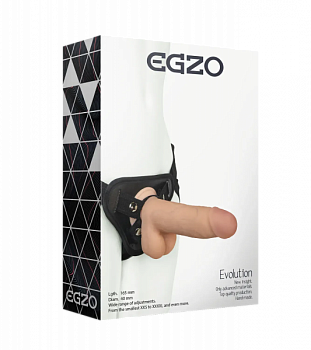 Жіночий страпон EGZO Evolution ( 16,5 см х 4 см )
