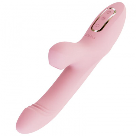 фото Вібратор-кролик з обертанням стовбура та вакуумною стимуляцією KisToy Katy Max