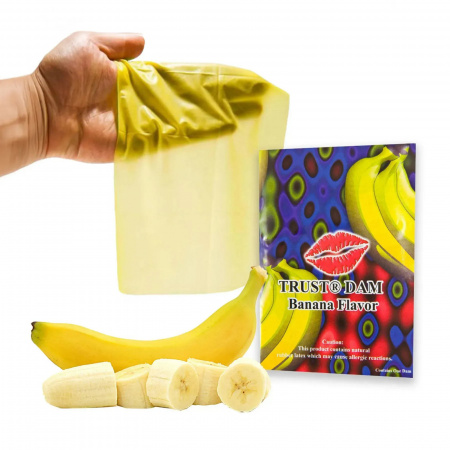 фото Латексна серветка Latex Dental Dams Banana 1 шт