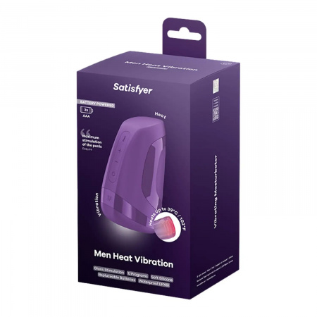 фото Мастурбатор Satisfyer Men Heat Vibration Battery Series імітатор мінету