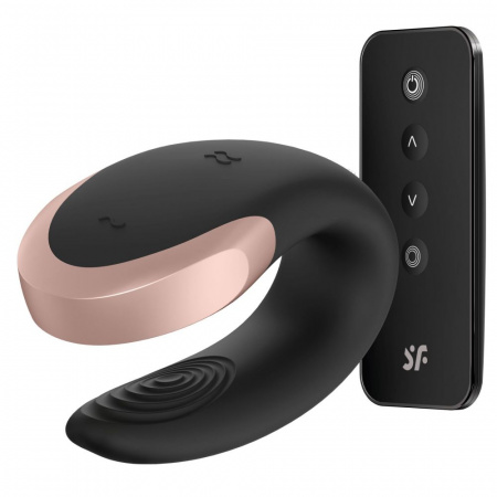 фото Смарт-вібратор для пар Satisfyer Double Love (Black)