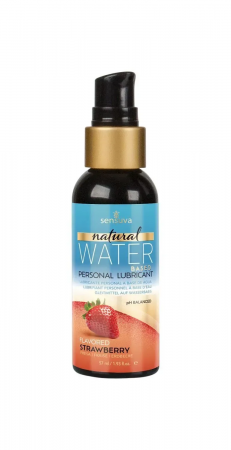 фото Лубрикант на водній основі Sensuva - Natural Water-Based Strawberry (57 мл)
