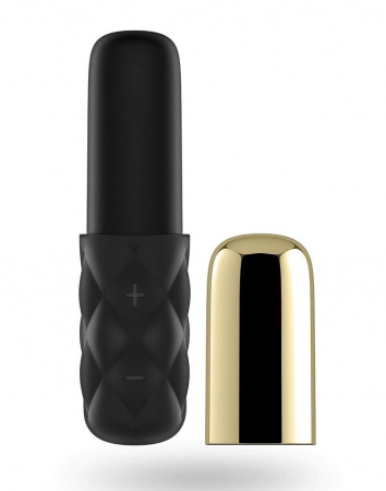 фото Потужний міні-вібратор Satisfyer Mini Lovely Honey Gold зі знімним ковпачком