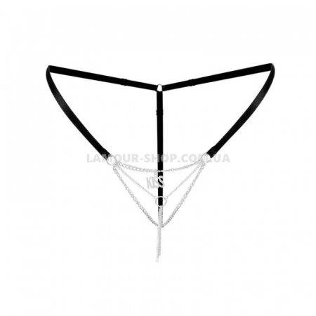 фото Трусики з ланцюжком та підвіскою Art of Sex - KISS panties XS-M