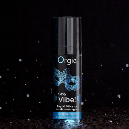 фото Рідкий вібратор Orgie Sexy Vibe! Liquid Vibrator, 15 мл, з ефектом мурашок